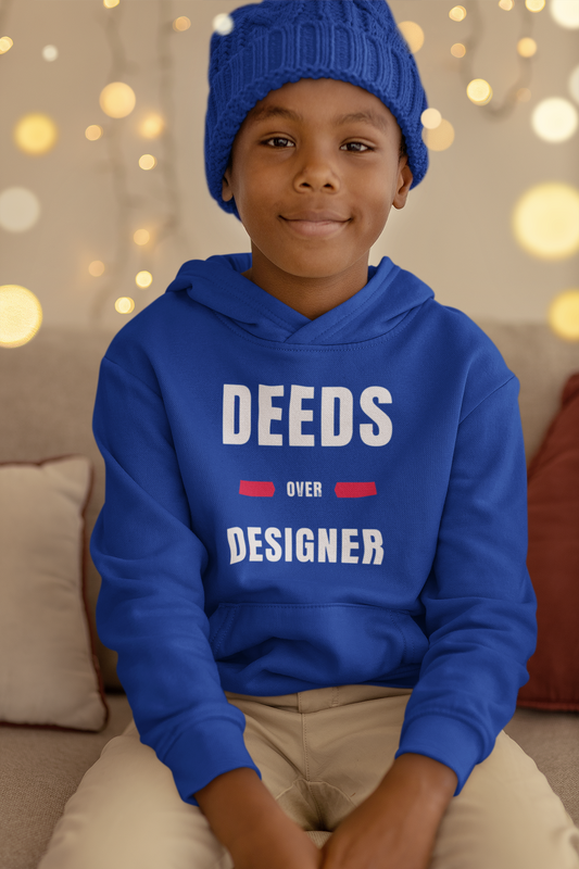 Deeds Over Designer Kids Sweatshirt